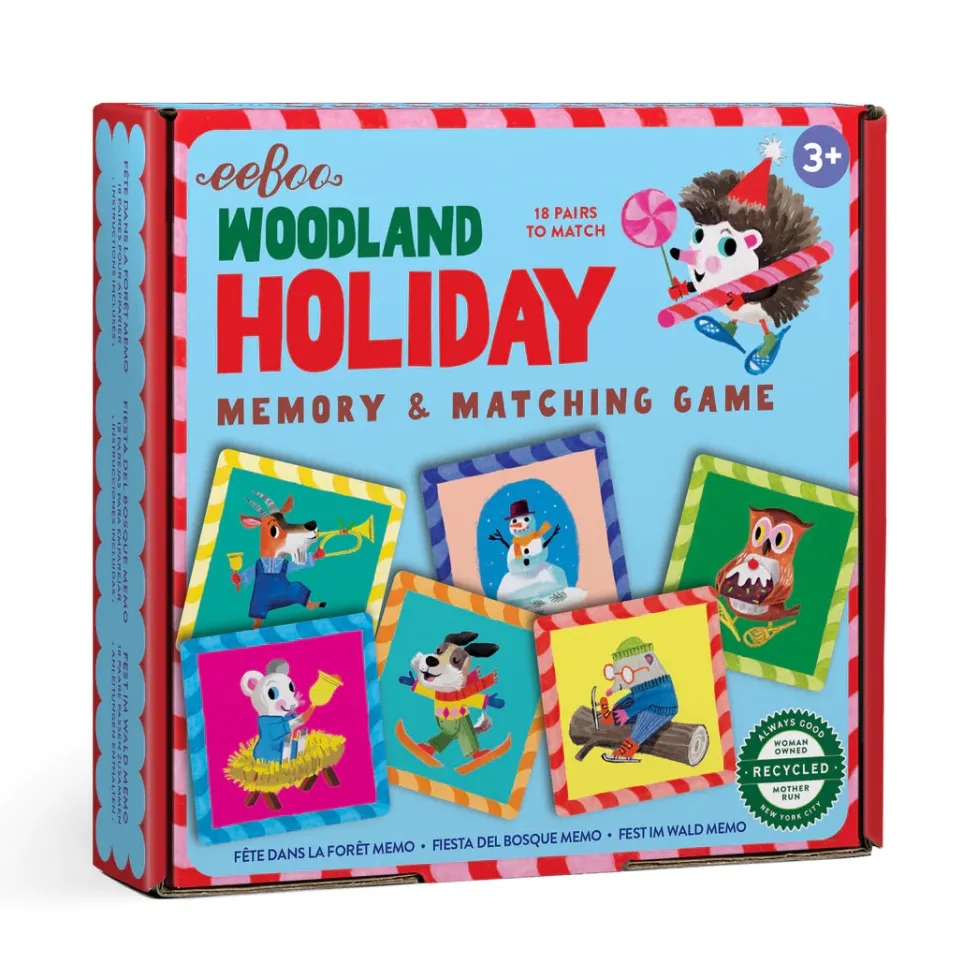 eeBoo Woodland Holiday Mini Matching