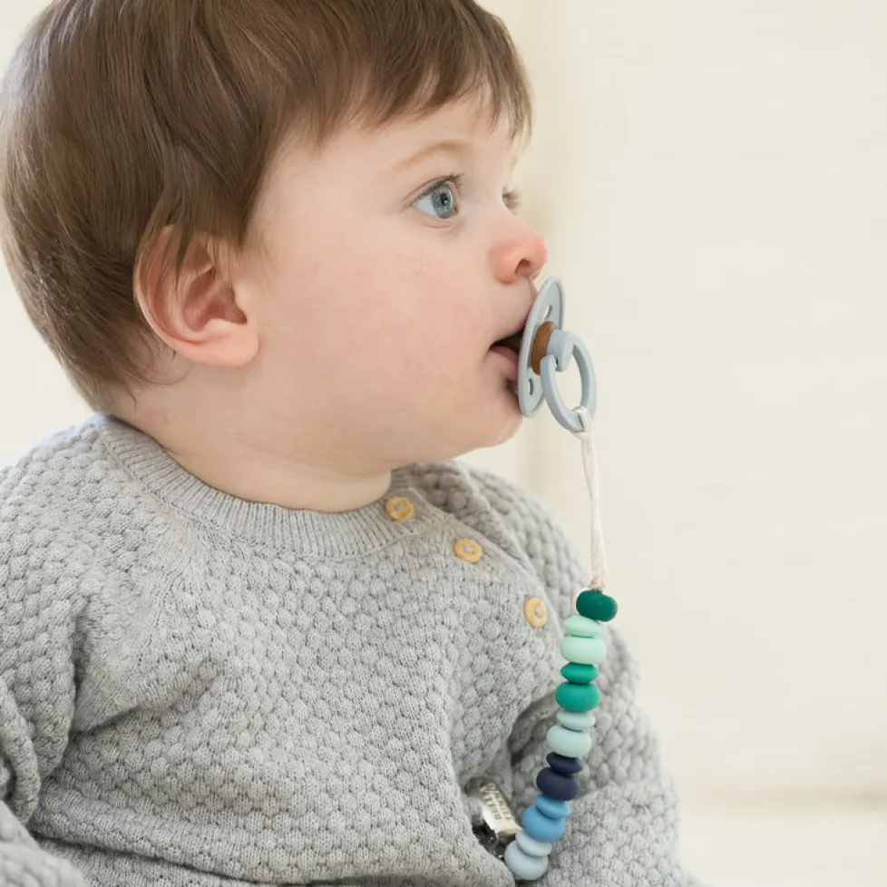 Bella Tunno Pacifier Clips: Blue Multi