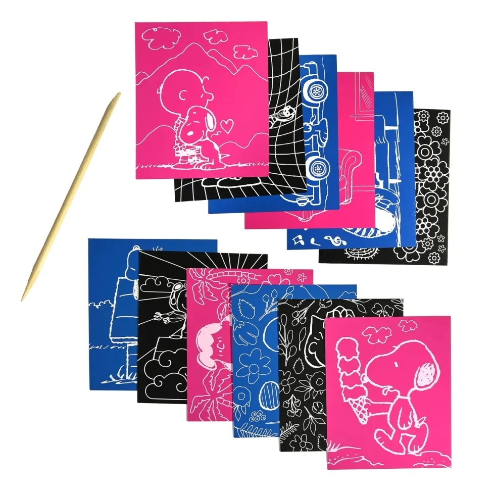 Ooly® x Peanuts®: Scratch Art Kit