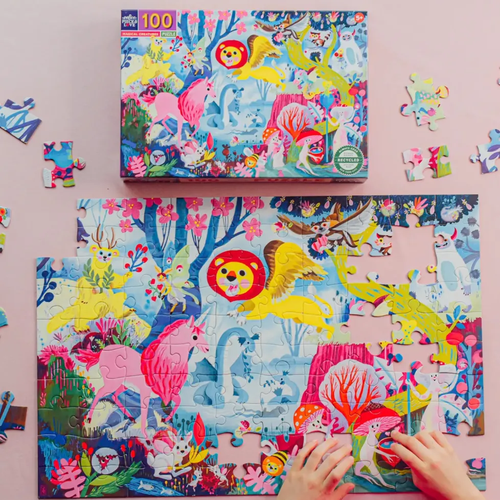 eeBoo 100 Piece Puzzle Magical Creatures