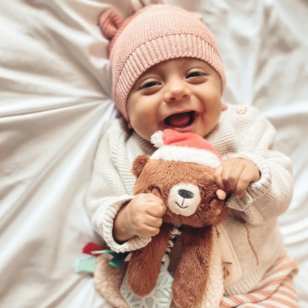 Itzy Ritzy Itzy Lovey™ Holiday Bear Plush + Teether Toy