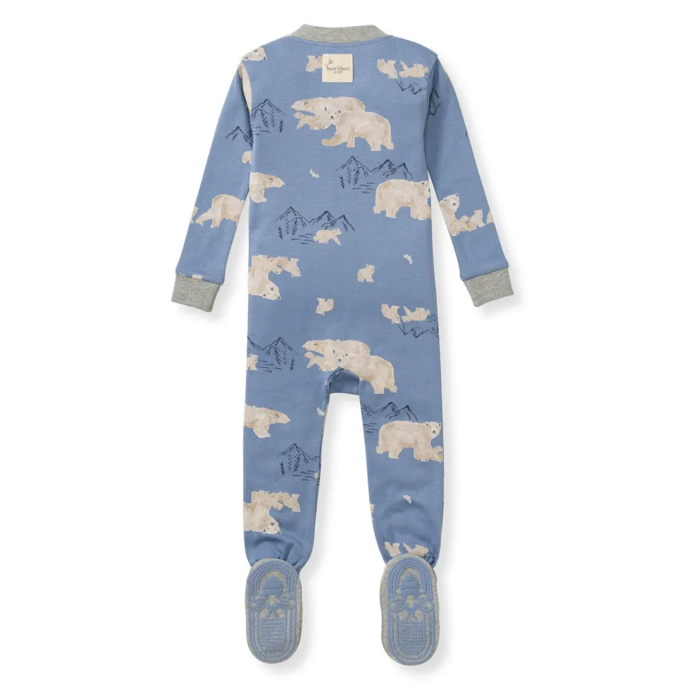 Burt's Bees Organic Baby One-Piece Sleeper Polar Mountain