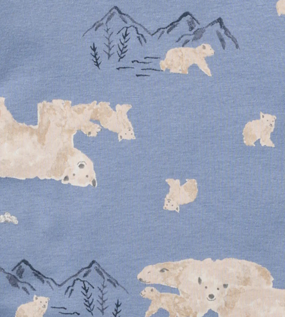 Burt's Bees Organic Baby One-Piece Sleeper Polar Mountain