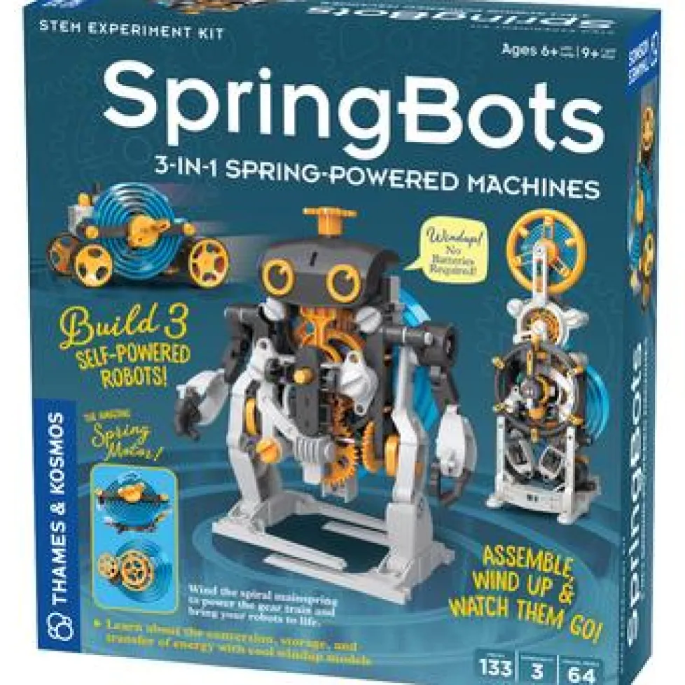 Thames & Kosmos SpringBots: 3 in 1 Spring-Powered Machines