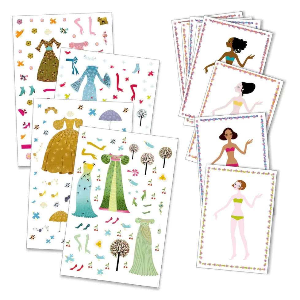 Djeco Paper Dolls: Dresses Through the Seasons