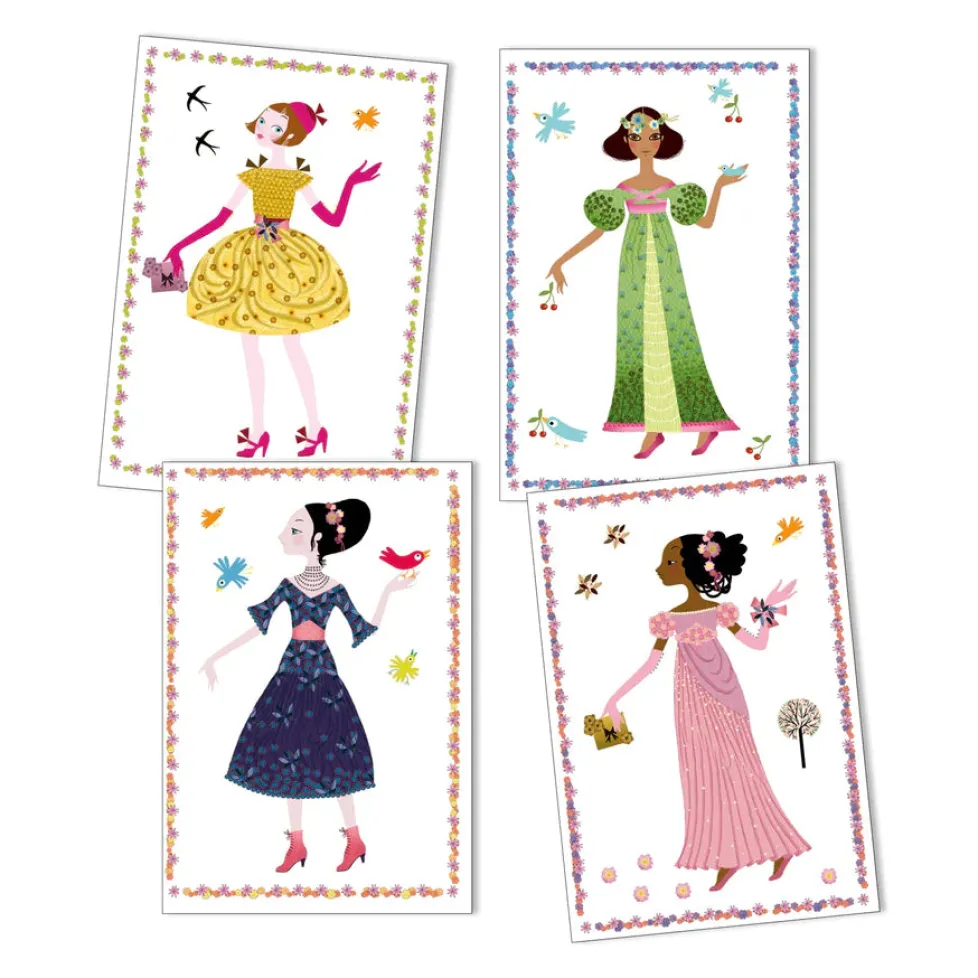 Djeco Paper Dolls: Dresses Through the Seasons
