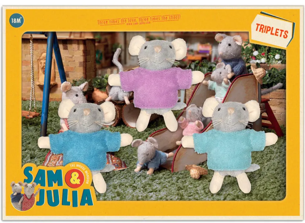 Sam & Julia: The Triplets Plush 3"