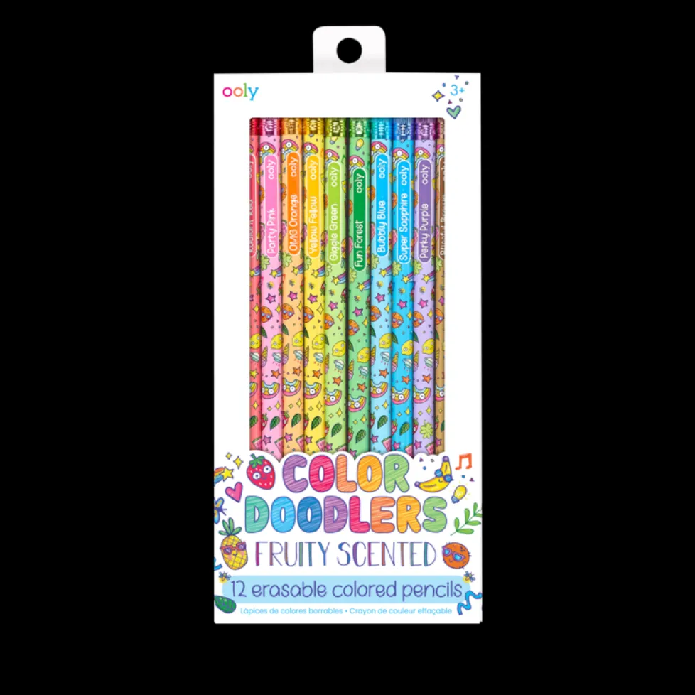 Ooly Color Doodlers Fruity Scented Erasable Colored Pencils