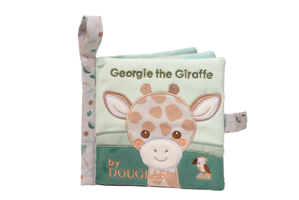 Douglas Baby Soft Activity Book Georgie Giraffe 6"