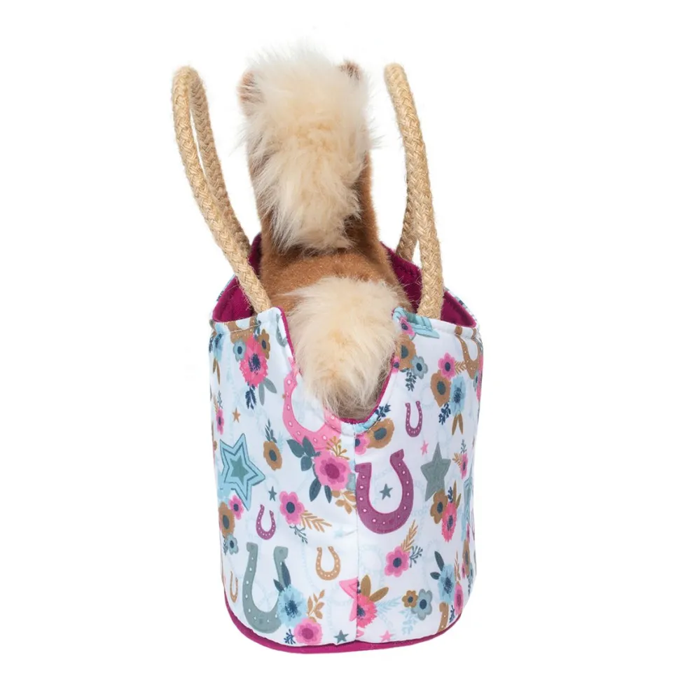 Douglas Sassy Pet Sak Boho Horseshoe with Chestnut Horse 6.5