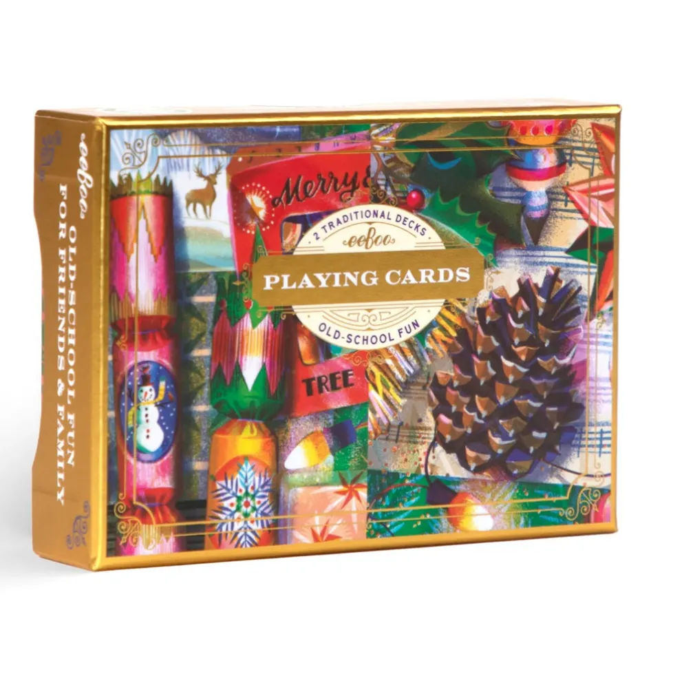 eeBoo Playing Cards: Christmas Decorations