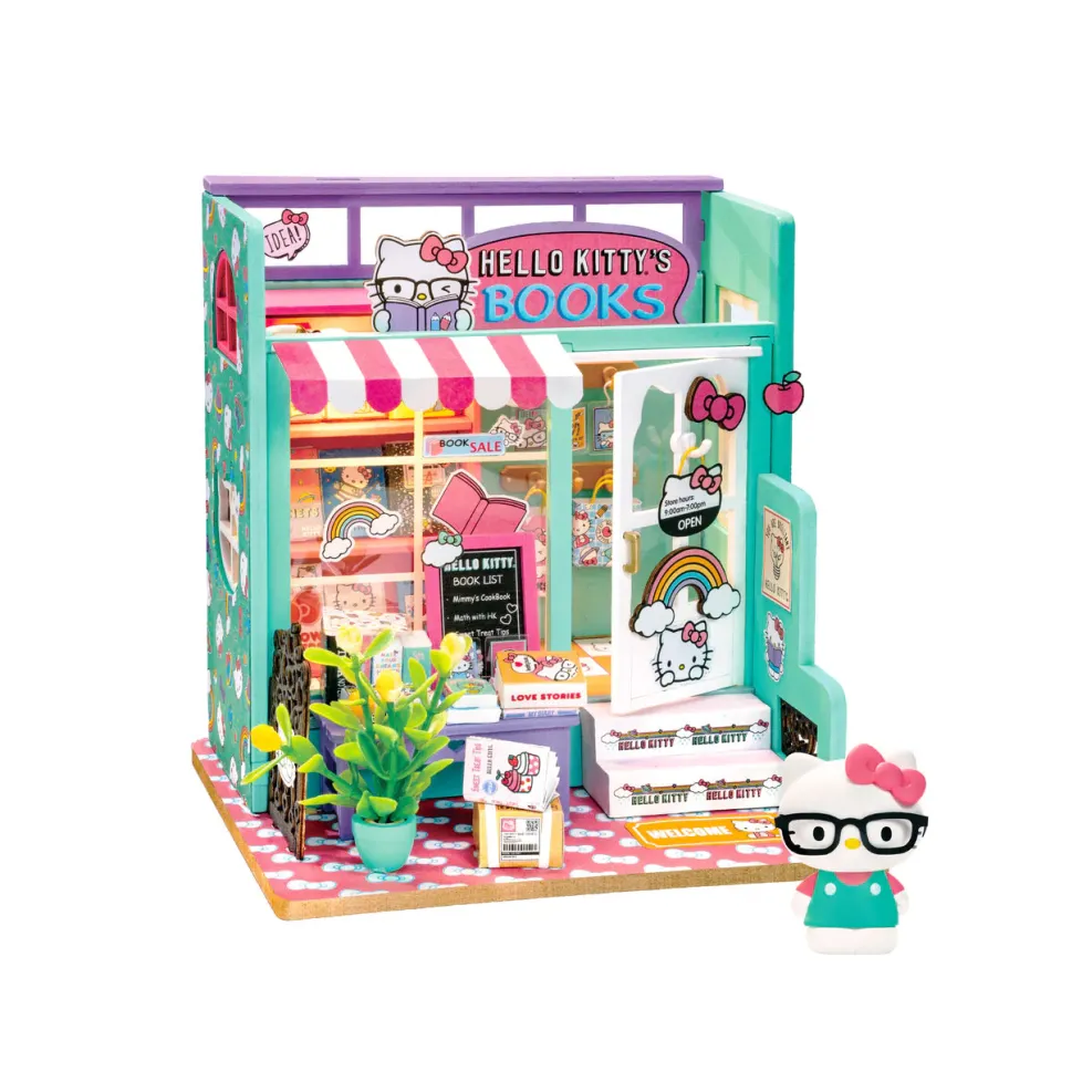 Hands Craft Hello Kitty® DIY Miniature Bookstore Kit