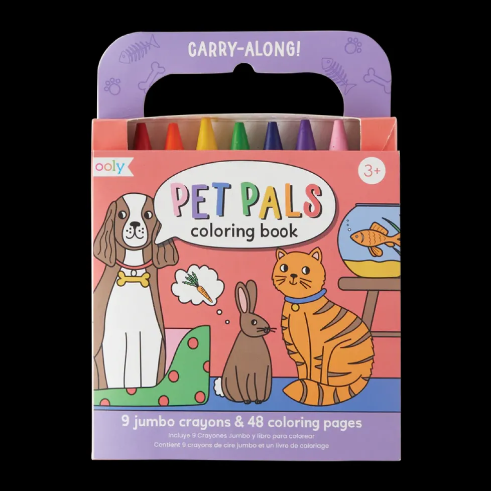 Ooly Carry-Along Coloring Book - Pet Pals