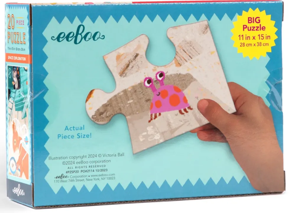 eeBoo 20 Piece Puzzle Space Exploration