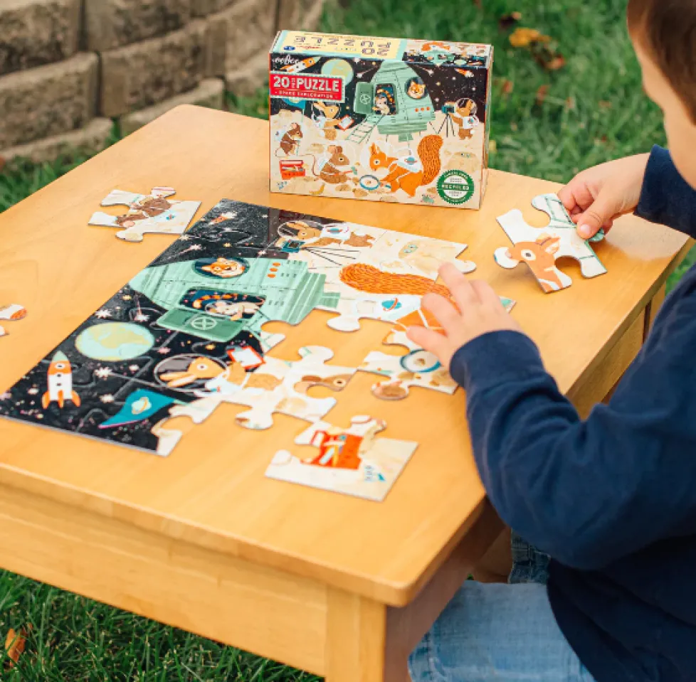eeBoo 20 Piece Puzzle Space Exploration