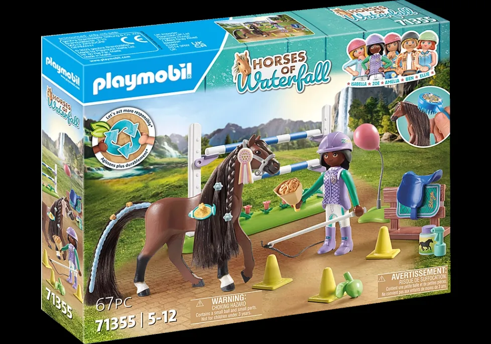 Playmobil Horses of Waterfall: Jumping Arena with Zoe and Blaze 71355