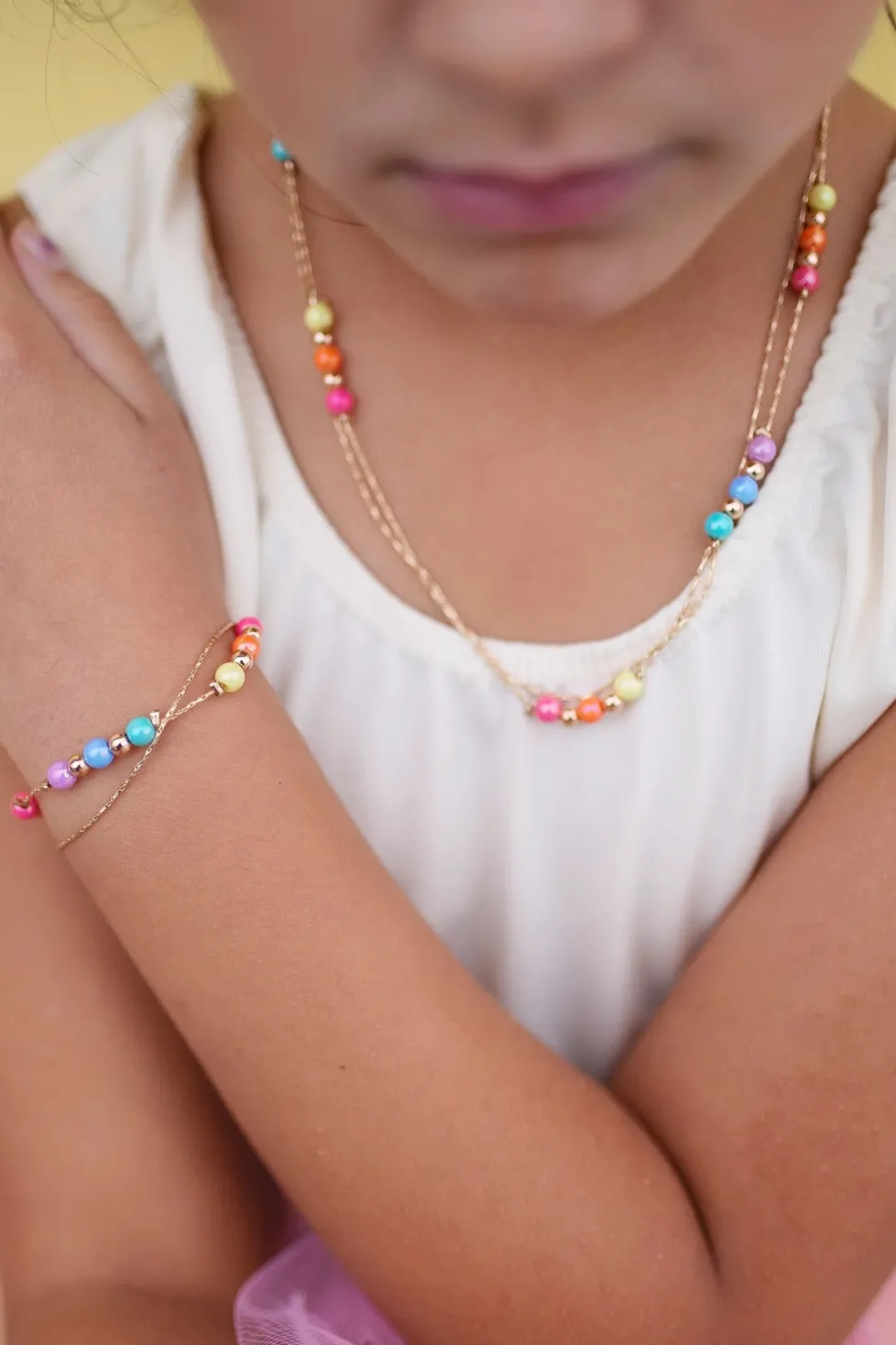 Great Pretenders Boutique Necklace: Golden Rainbow