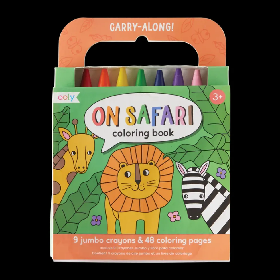 Ooly Carry-Along Coloring Book - On Safari