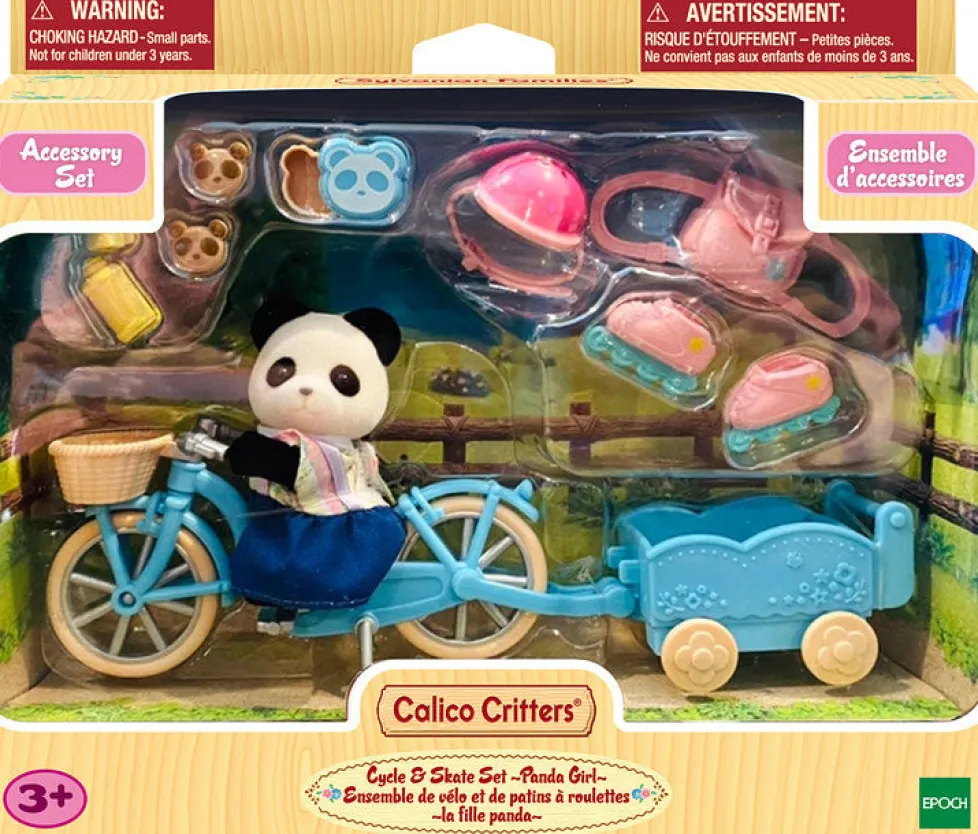 Calico Critters Cycle and Skate Set