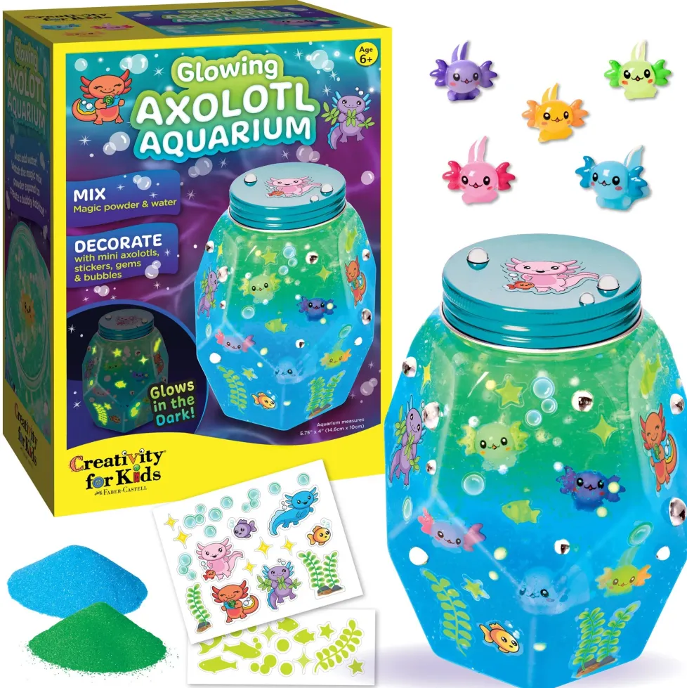 Creativity for Kids Glowing Axolotl Aquarium