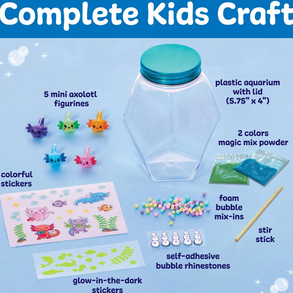 Creativity for Kids Glowing Axolotl Aquarium