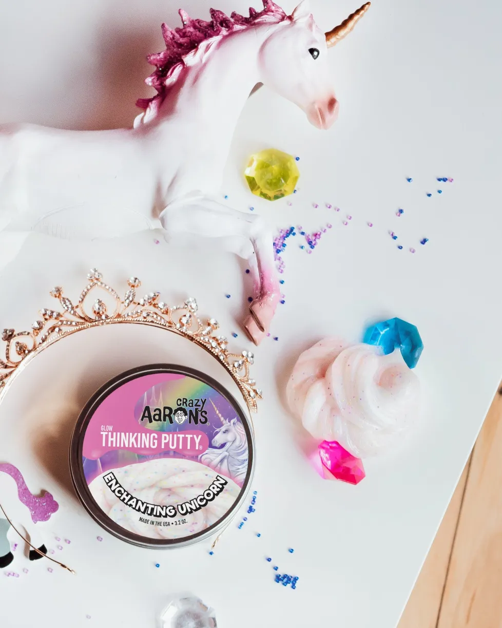Crazy Aaron's® Thinking Putty® GlowBrights: Enchanting Unicorn