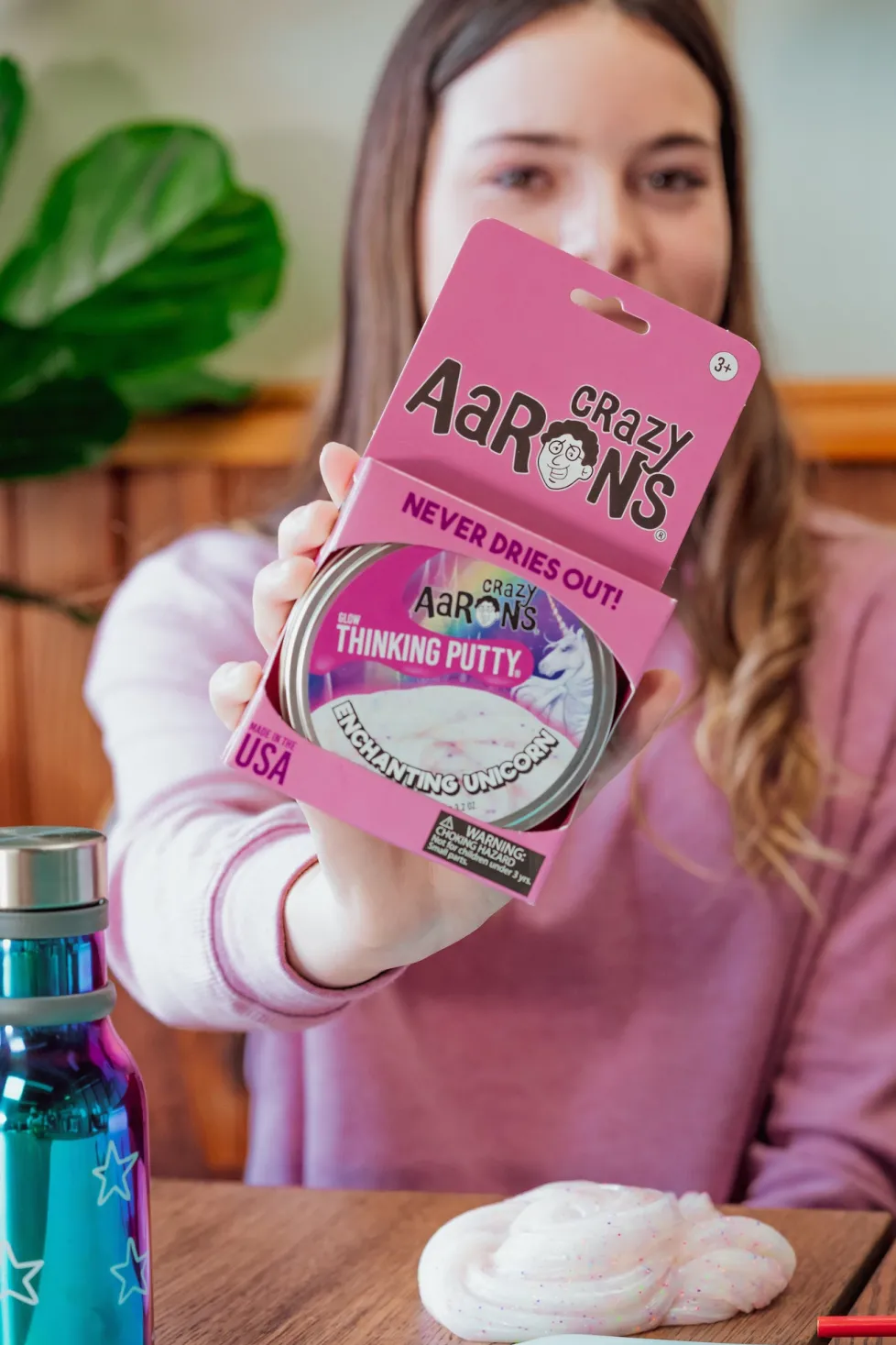 Crazy Aaron's® Thinking Putty® GlowBrights: Enchanting Unicorn