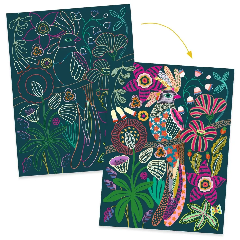 Djeco Scratch Cards Activity: Rococo