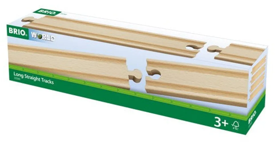 Brio Long Straight Tracks for Railway 33341