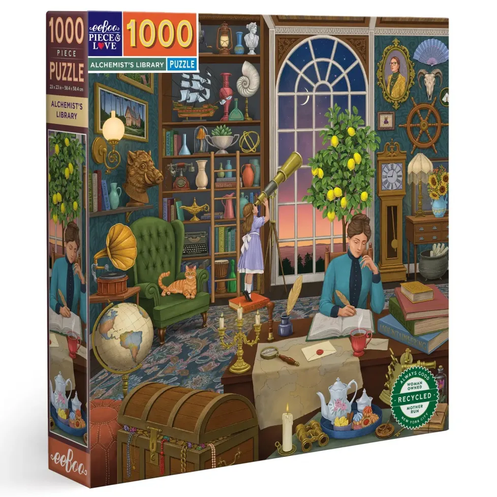 eeBoo 1000 Piece Puzzle Alchemist's Library