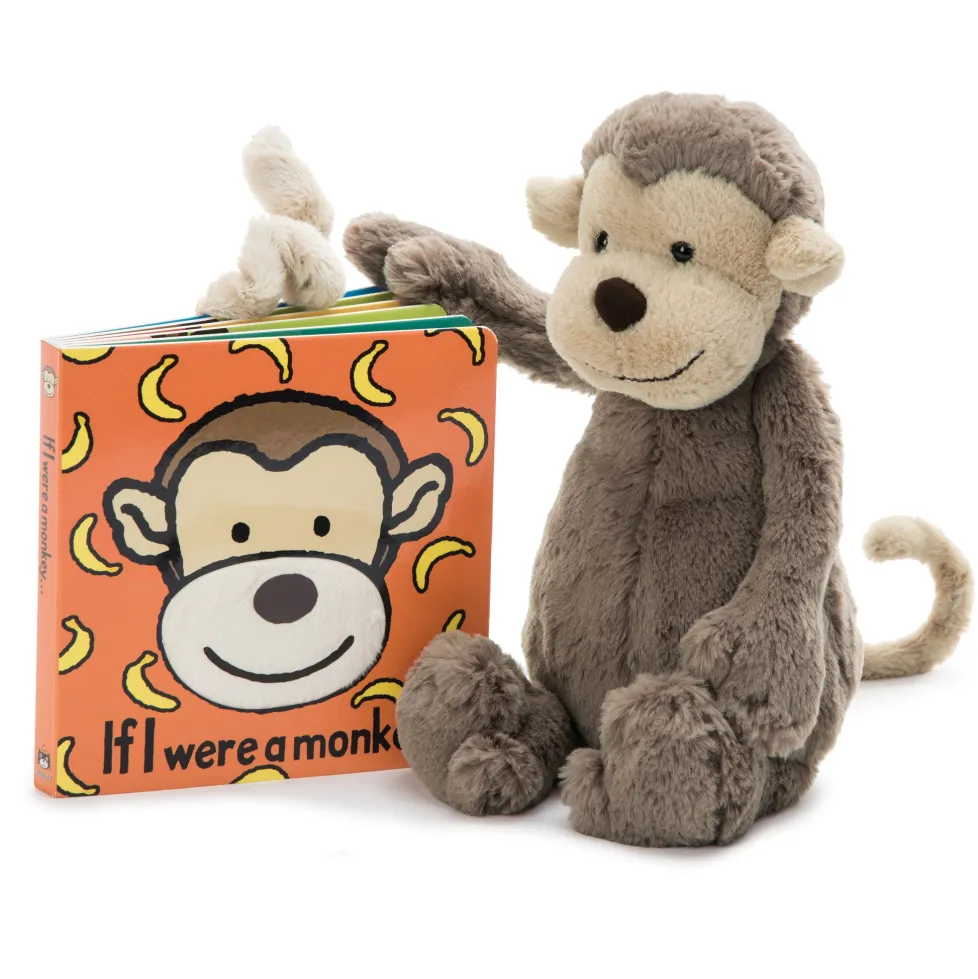 Jellycat Board Book If I Were A Monkey