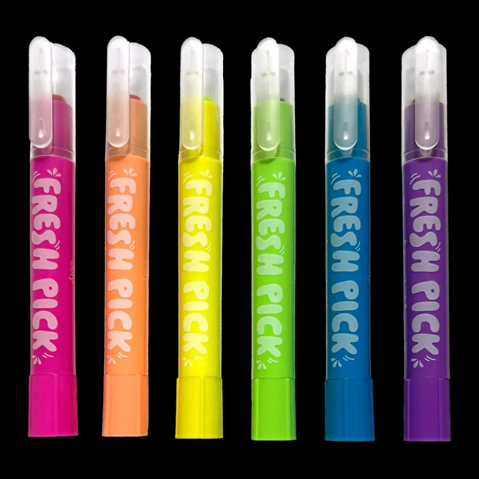 Ooly Fresh Pick Apple Scented Gel Crayons - Set of 6