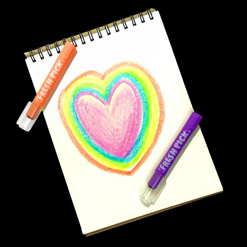 Ooly Fresh Pick Apple Scented Gel Crayons - Set of 6