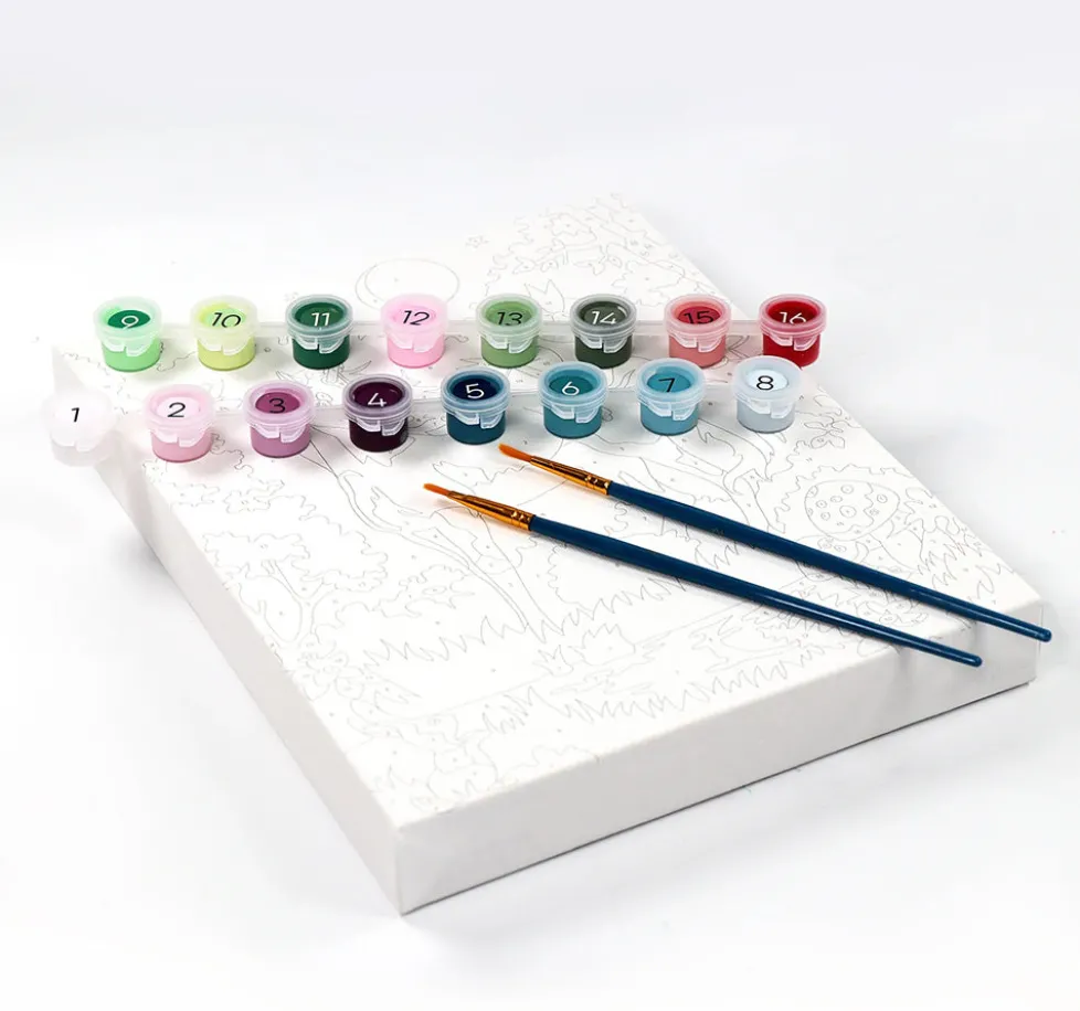 Bright Stripes iHeartArt Paint by Numbers: Moonlit Unicorn