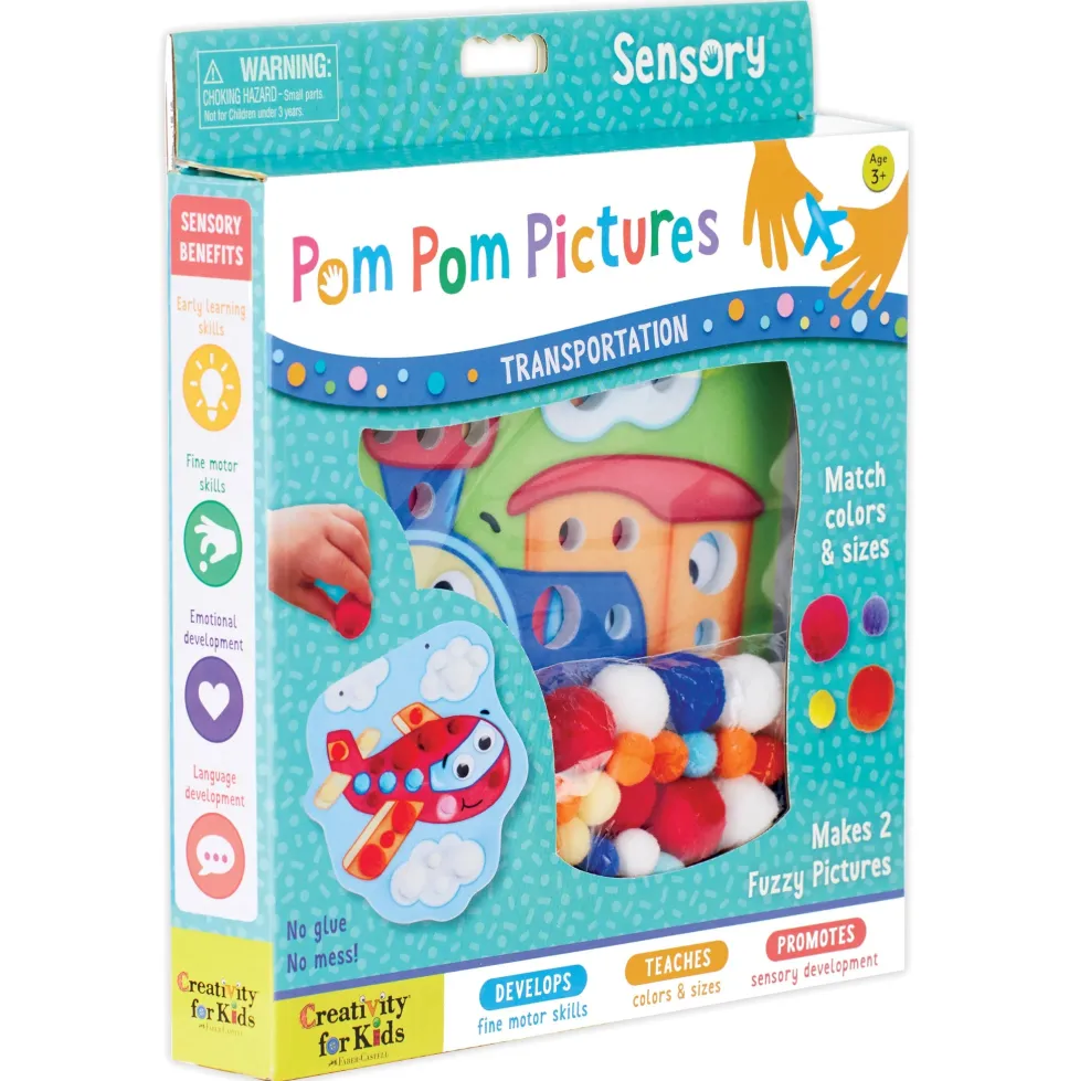 Creativity for Kids Pom Pom Pictures Transportation