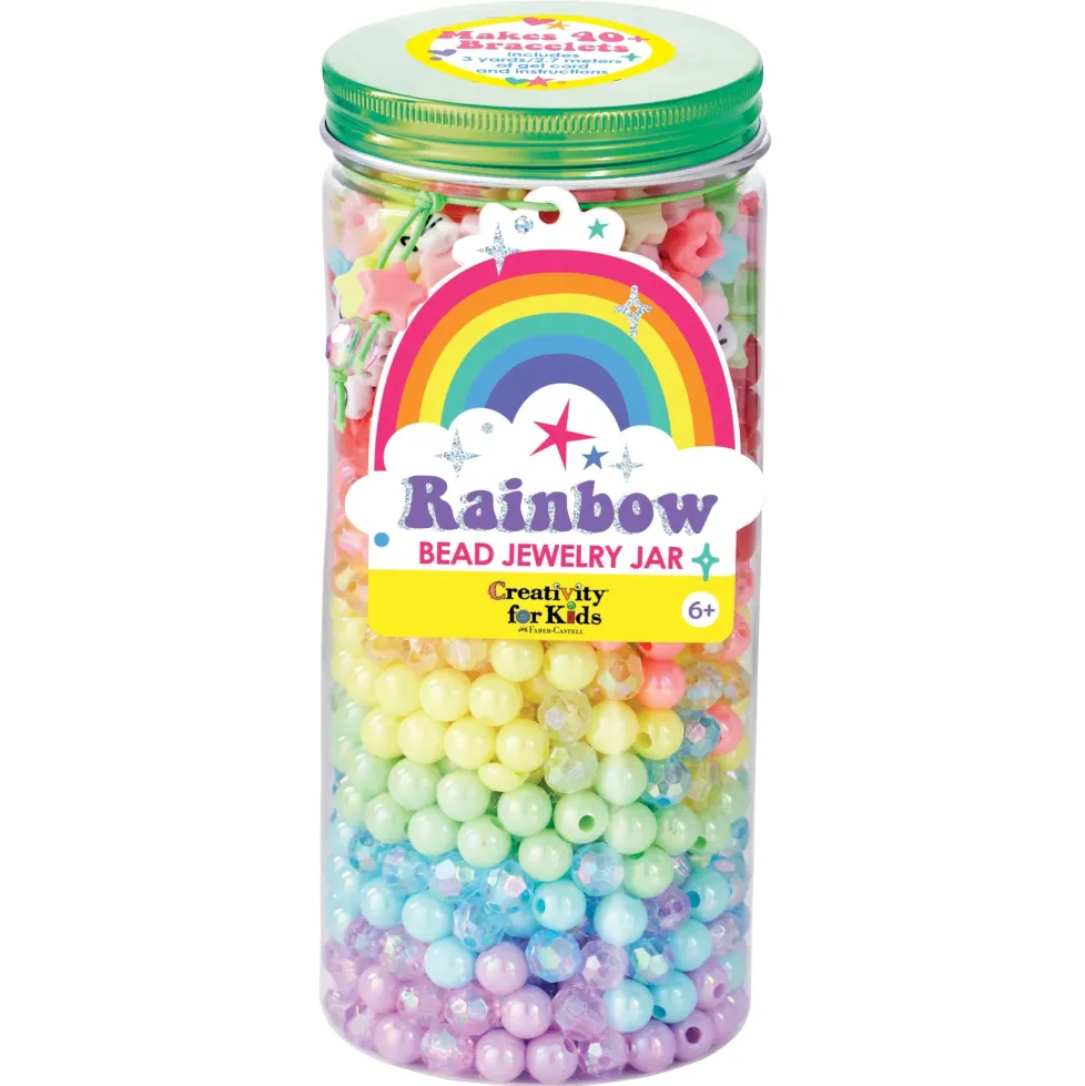 Creativity for Kids Bead Jewelry Jar: Rainbow