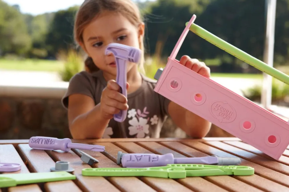 Green Toys Tool Set Pink