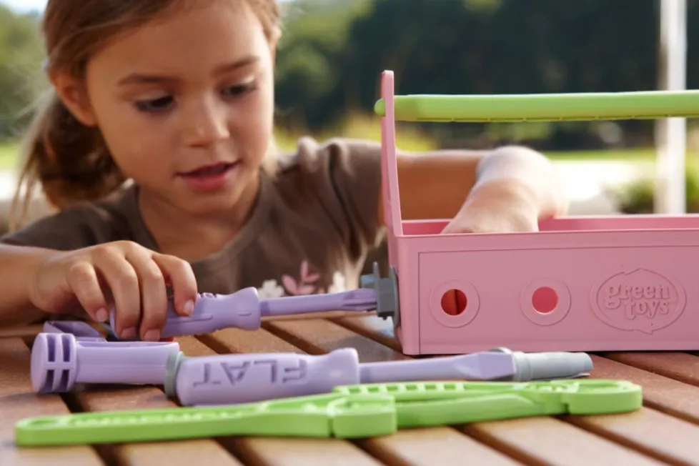 Green Toys Tool Set Pink