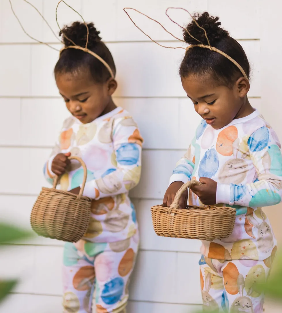 Burt's Bees Organic Baby One-Piece Sleeper Easter Friends