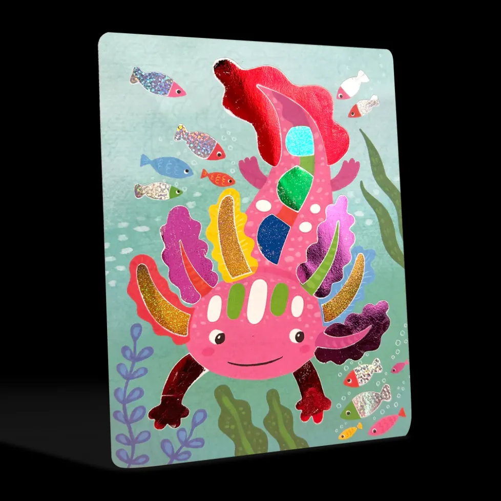 Ooly Foil-tastic Foil Art & Coloring Set - Awesome Animals