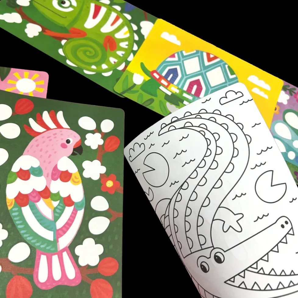 Ooly Foil-tastic Foil Art & Coloring Set - Awesome Animals