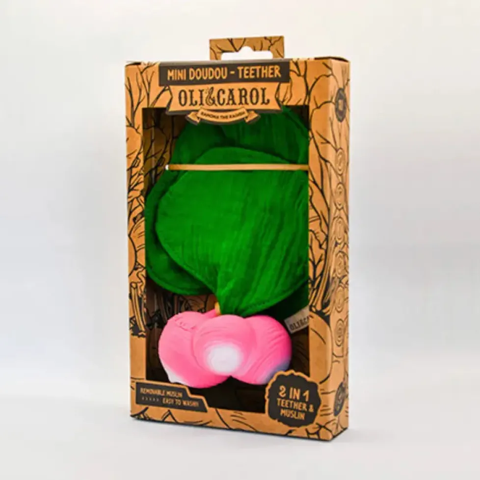 Oli & Carol Ramona the Radish Mini Doudou Teether