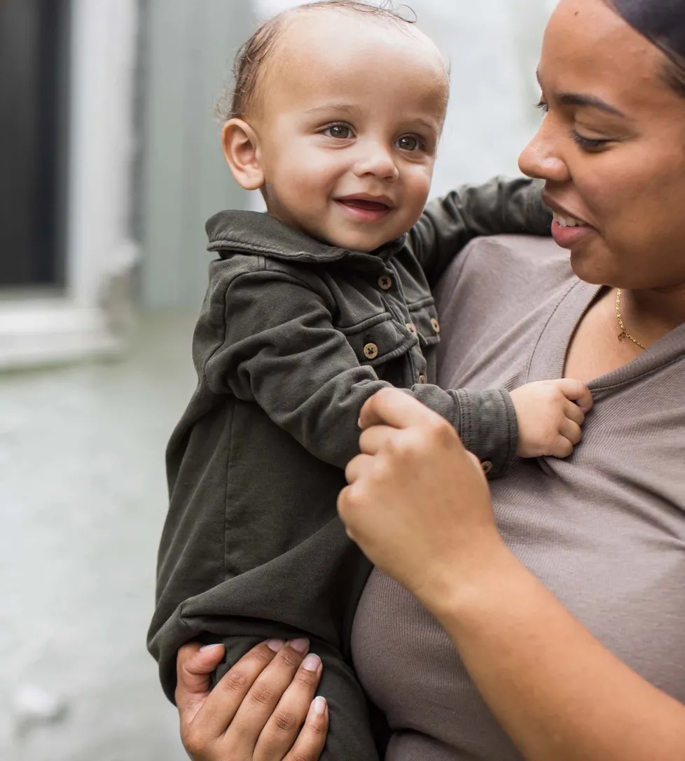 Burt's Bees Organic Baby Button Down Jumpsuit - Shadow