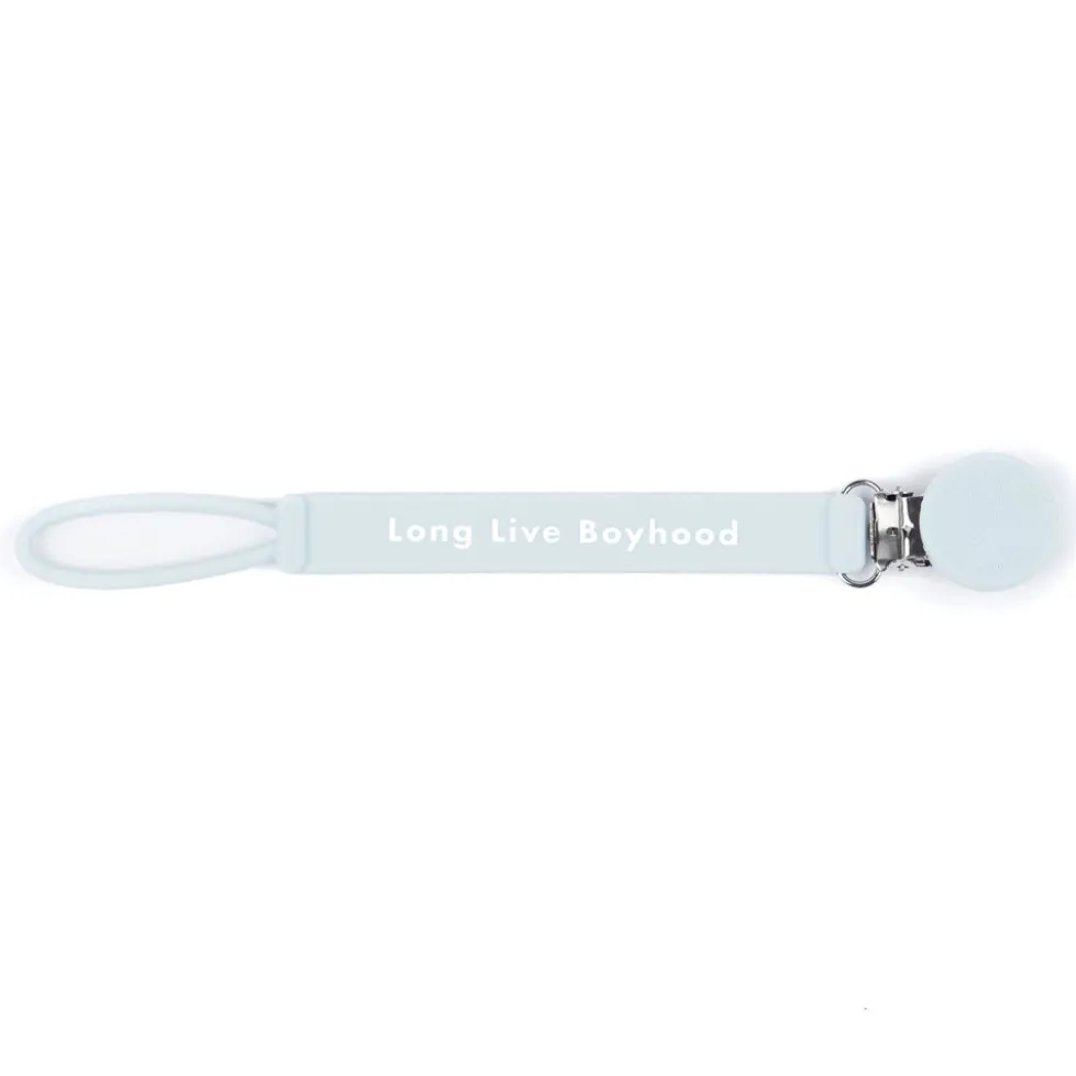 Bella Tunno Pacifier Clip: Long Live Boyhood