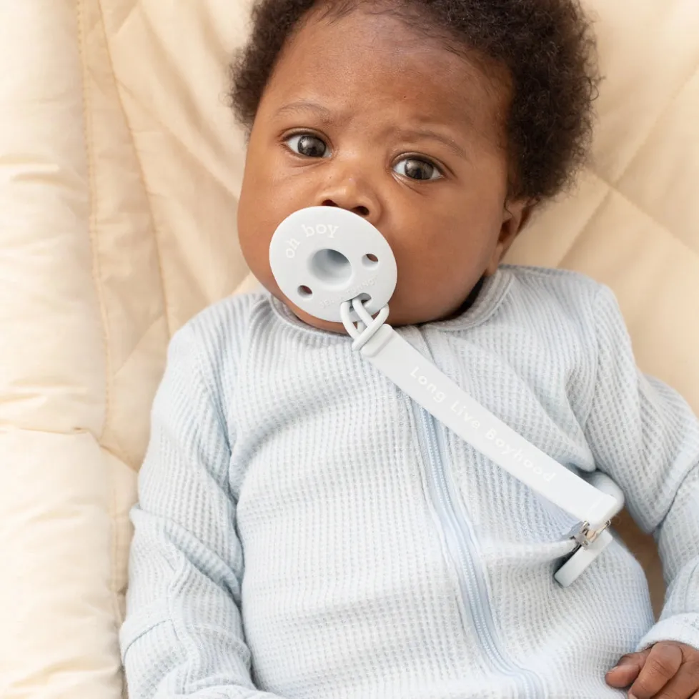 Bella Tunno Pacifier Clip: Long Live Boyhood