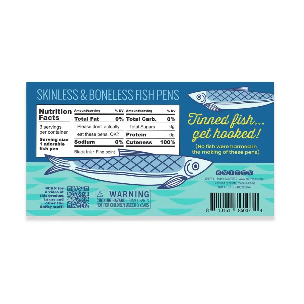Snifty Sardines Tinned Fish Pens