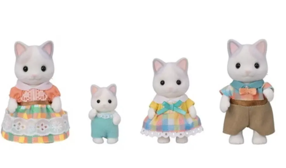 Calico Critters Latte Cat Family