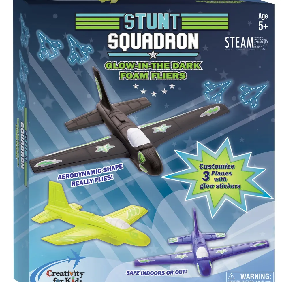 Creativity for Kids Stunt Squadron™ Neon Glow Foam Flyers