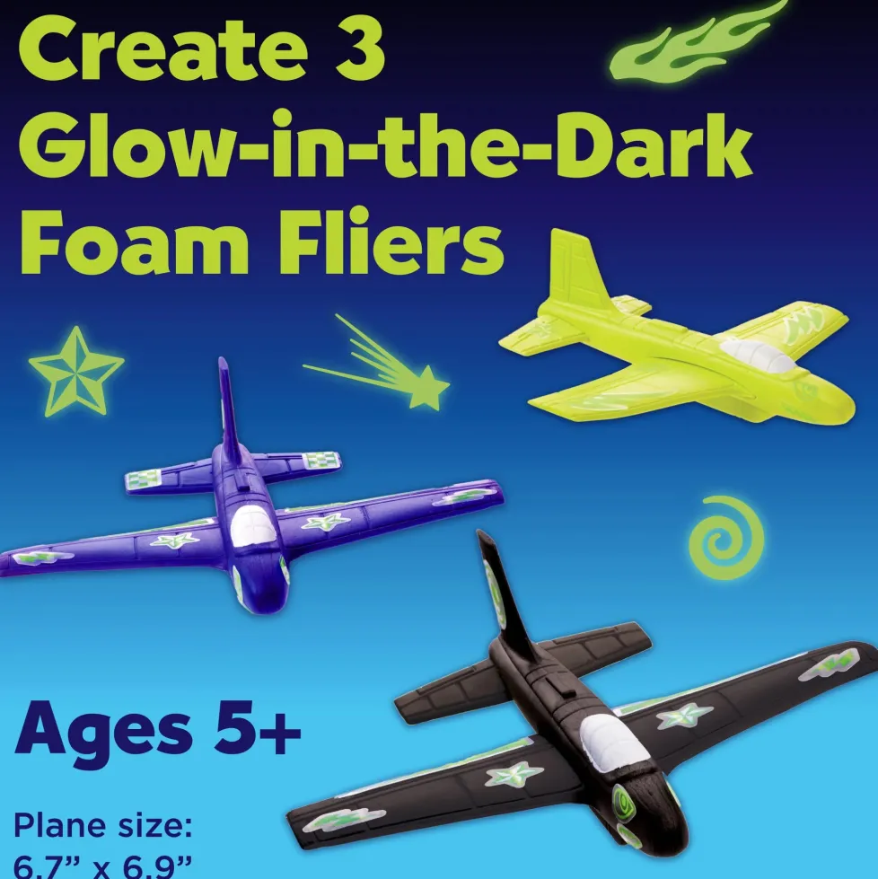 Creativity for Kids Stunt Squadron™ Neon Glow Foam Flyers