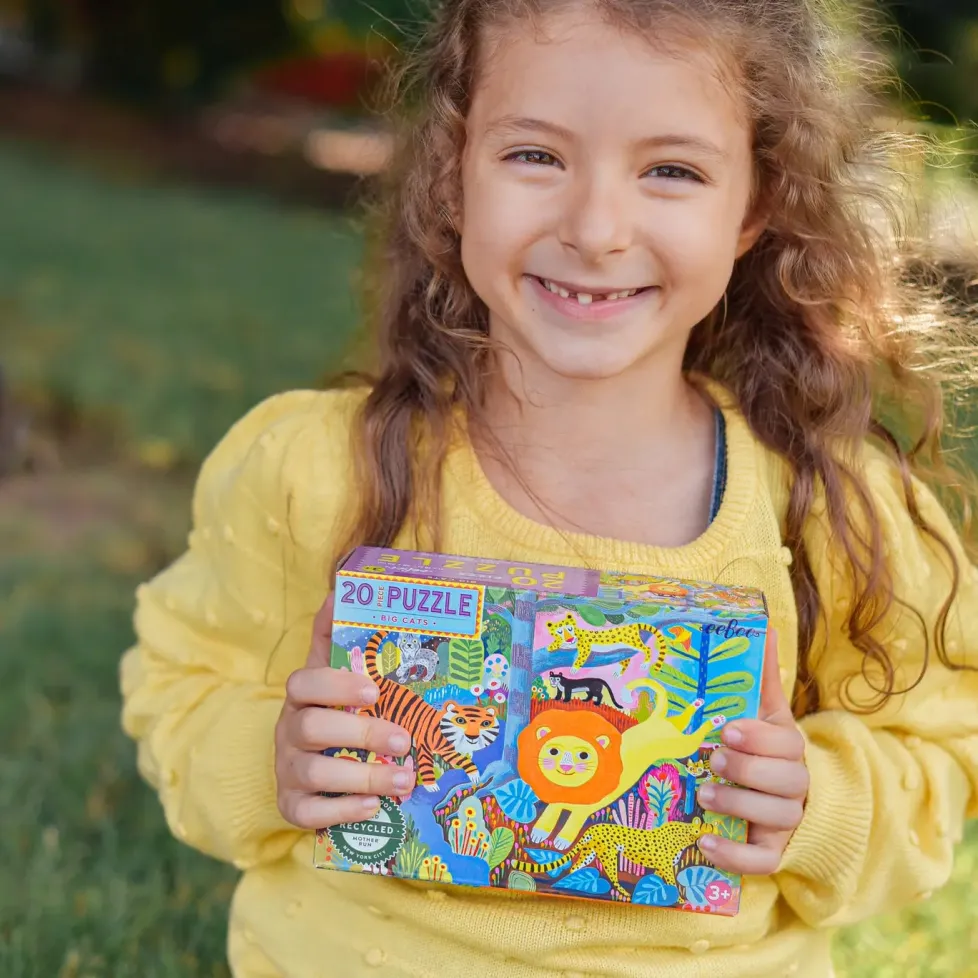 eeBoo 20 Piece Puzzle Big Jungle Cats